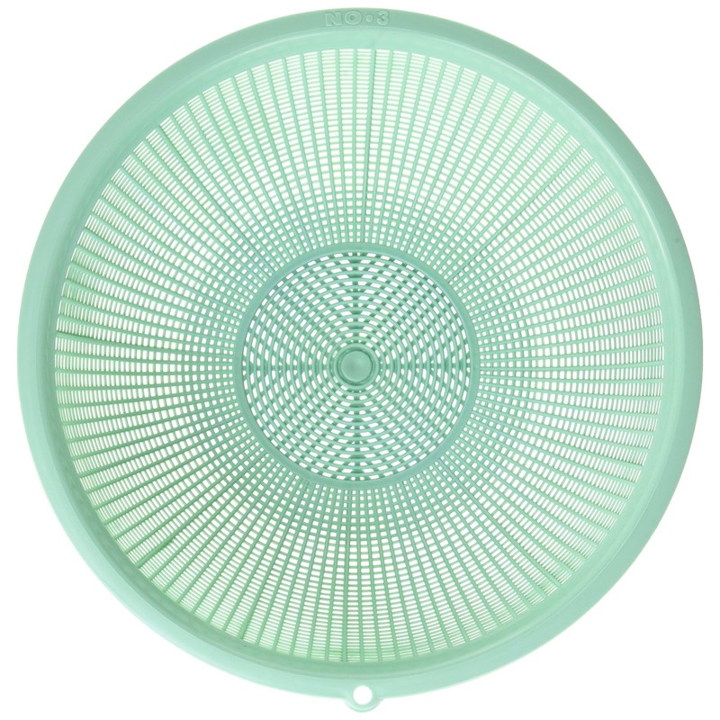 Takeya Chemical Industries Round Colander Series, Light Green, Diameter 10.2