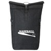 Huuraa Kurierrucksack Baseball Baseballschläger Geschenk 30-44 Liter Black Melange Roll-Top