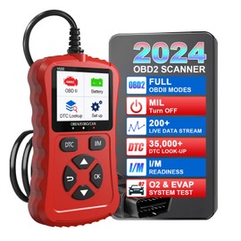 iKiKin OBD2 Scanner Code Leser Auto Diagnosegerät Automatischer Fehlercode Leser für alle OBD II/EOBD Fahrzeuge, Diagnosetool mit Fehlerspeicher Auslesen, Strahlend Rot