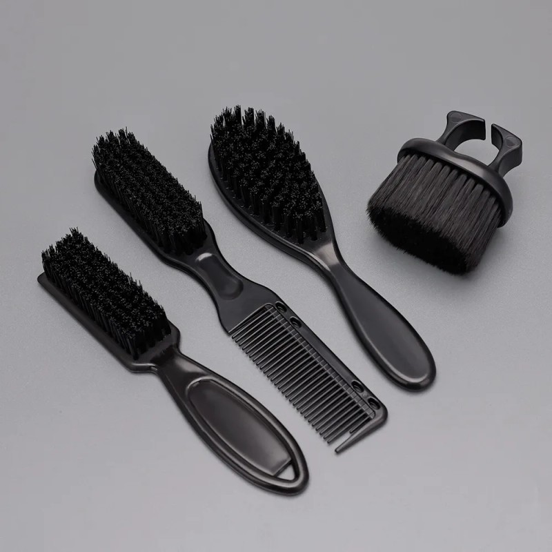 Set De 4 Cepillos De Barba Para Barbera