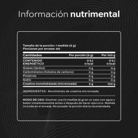 Creatina Monohidratada Pura 300g 60 Tomas En Polvo B Life Sabor Sin Sabor                                                                             
