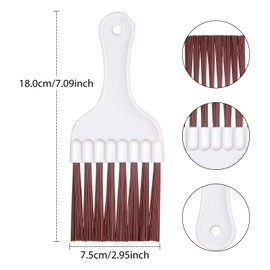 Boao 3 Pieces Air Conditioner Condenser Fin Cleaning Brush Stainless Steel Coil Cleaner Fin Comb Refrigerator Coil Cleaning Whisk Brush(Simple)