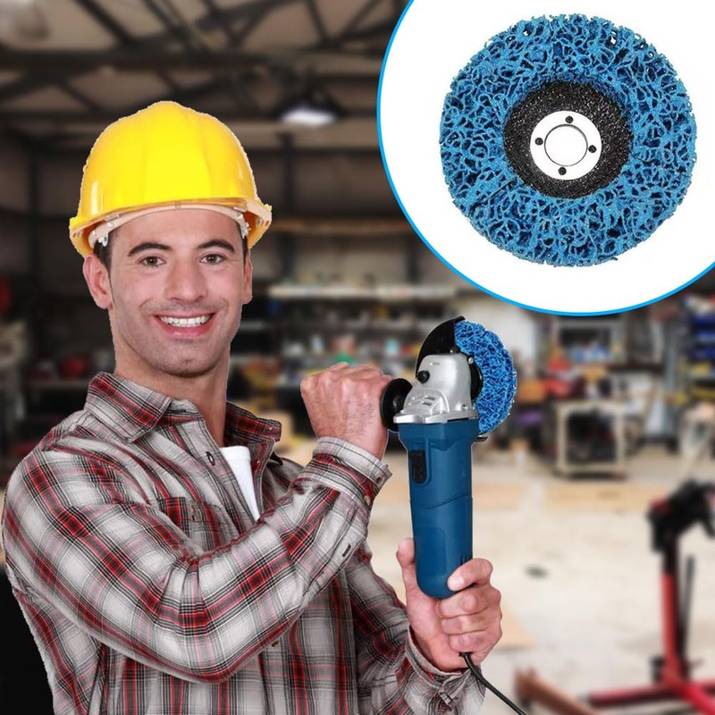 2PCS 115mm (4.5 Inch) Blue Strip Discs,Heavy-Duty Poly Paint Removal