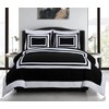 Chezmoi Collection Wyatt 7-Piece King Bed in a Bag Comforter