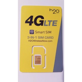 H2O Wireless H20 H2O SIM card • Moto Z Z2 Z Play Z2 Play X X4 - READ INSIDE