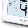 Beurer HM 16 Thermo-Hygrometer, Raumklimakontrolle mittels Temperaturanzeige und Luftfeuchtigkeit, Smiley-Anzeige,