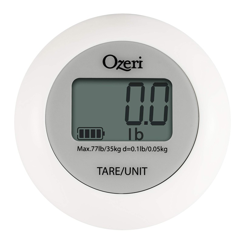 Ozeri Twist-and-Go Kinetic Kitchen and Luggage Scale, Battery-Free