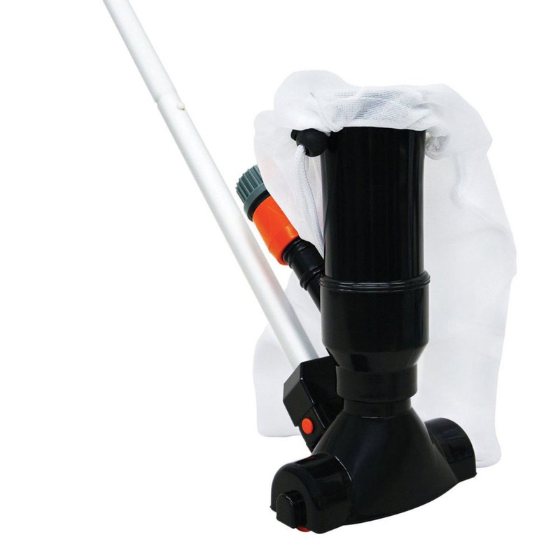 Portable Pool Vacuum Jet Underwater Cleaner with Flexible Rod Drawstring