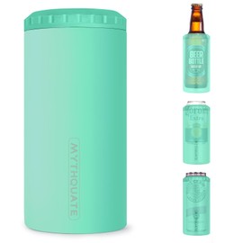 3 in 1 Slim Can Cooler for 12 OZ Skinny Can, Regular Can & Beer Bottle - Keep Cold for 6 Hours - Double Walled Insulated Stainless Steel Vacuum Beverage Can Insulator