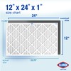 Clorox 12x24x1 Air Filter, MERV 13 Pleated HVAC AC Furnace
