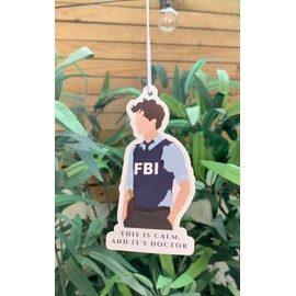 Dr. Spencer Reid Car Air Freshener | Criminal M!nds Gift | Vanilla Scented | Spencer Reid Decoration | Unique Freshener | Funny Novelty Gift