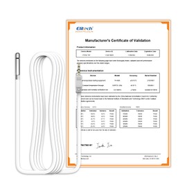 Elitech External Temperature and Humidity Probe, Temperature and Humidity Sensor Matches with RCW-360Pro Device only, Monitor -40~176℉(-40~80℃), 0~100% RH, Audio Plug Connector, 16.4ft