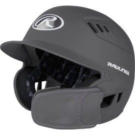 Rawlings | R16 Reversible EXT | Matte Batting Helmet | Reversible Face Guard | Junior | Matte Graphite