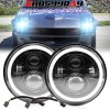 CHUSYYRAY 7"Inch led GLASS Headlight Round, ORIGINAL CLASSIC Look Conversion