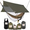 Cushy Camper Premium Hammock with Rain Fly, Bug Net, Tree