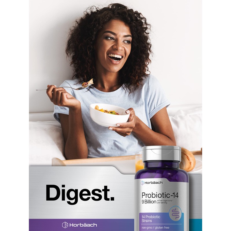 Horbäach Probiotics for Women & Men | 14 Strains for