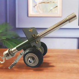DSQSTMR Firecracker Cannon Mini That Shoots Fire Crackers Firework Cannon Model Small Desktop Ornament
