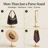 3 Pack Gold Purse Stand, Adjustable Handbag Display Stand with