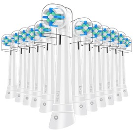12PCS Replacement Heads Compatible with Oral B iO 3 4 5 6 7 8 9 10 Series Electric Toothbrush,Toothbrush Heads Compatible with Braun Oral B iO Replacement Heads with Medium Bristles,White