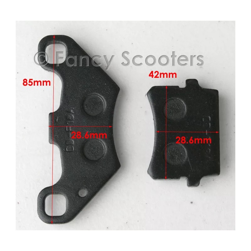 Fancy Scooters FRONT AND REAR BREAK PADS FOR TRAILMASTER XRX