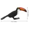 Gadpiparty Toucan Ornament Artificial Bird Child Modeling Plastic Statuette Toucan