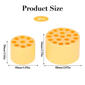 2 Spiral Ikebana Flower Holder, DIY Flower Stem Holders, Reusable Flower Stem Holder, Yellow Flower Stem Holder Twister, Vase Plant Stem Holder For Everyday Decoration and Weddings（L+S）