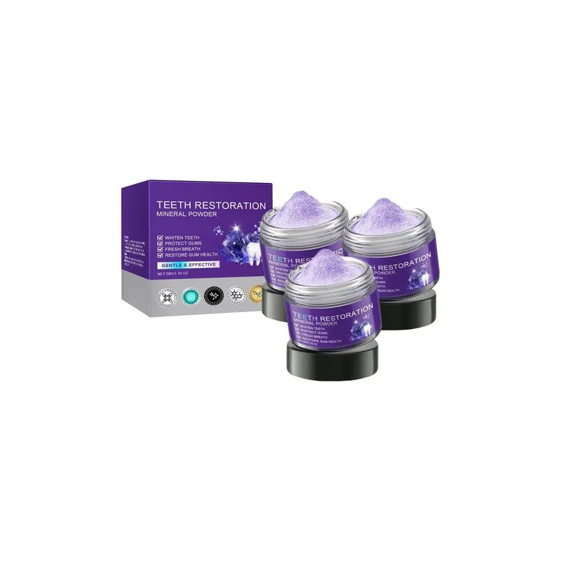 Polvo Mineral Para La Restauración De Dientes, Protege Las E