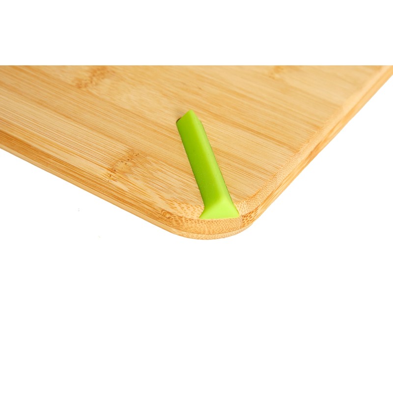 Demin Design Premium Round Bamboo Cutting Board, Heavy Duty Bamboo