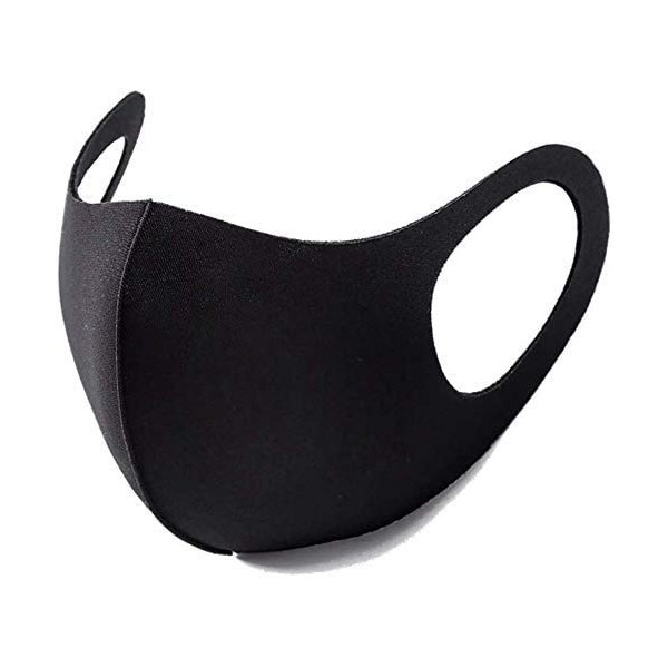 4 Pack Anti Dust Mouth Mask, Unisex Black Face Mask Reusable Fashion Mask Anime Face Mask Washable Mask Reusable Mask for Cycling Camping Travel for Adults Men Women