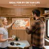 National Park Map Tracker, US National Parks Map, Wooden National