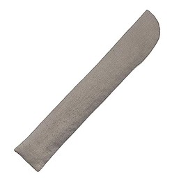 Hanakanzashi Folding Fan Bag, Long Size, Single Item, Men's, Men's, Cotton Linen, Plain, Suitable for Fan Sizes 9.1 - 9.4 inches (23 - 24 cm), gray
