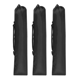 PATIKIL 38x10" Camping Chair Replacement Bag Set of 3 Nylon Folding Camping Chair Carrying Bag Outdoor Camping Tripod Case Bag Black