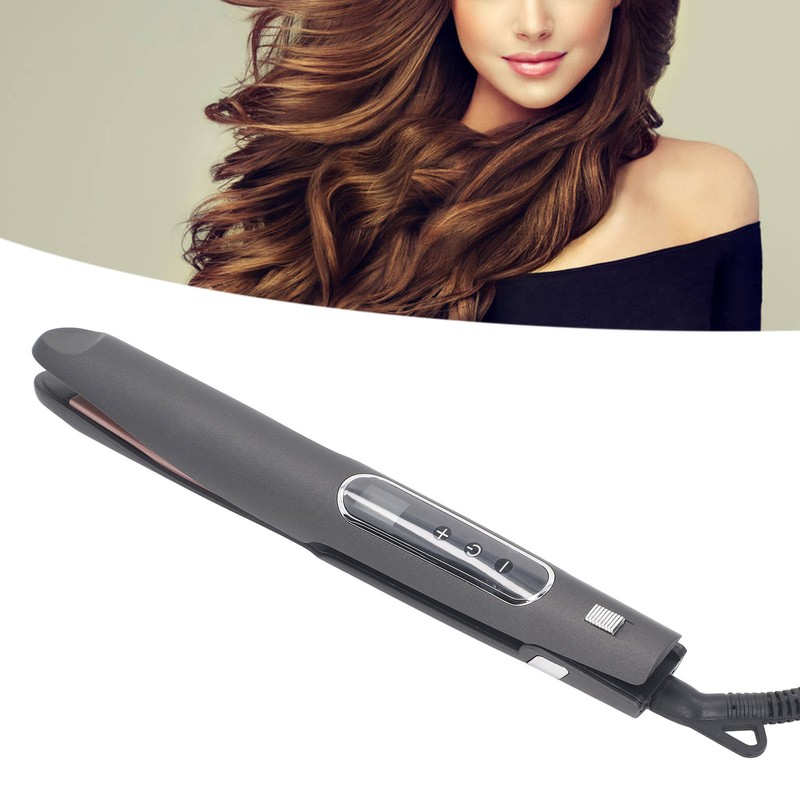 2 in 1 Hair Straightener Curler Twisted PTC Heating LCD