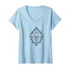 Womens Rooted Lotus Flower – Minimal Spiritual Growth Symbol V-Neck