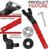 JONMON Grinder Wrench, Universal Adjustable Lock-Nut Pin Angle Spanner with