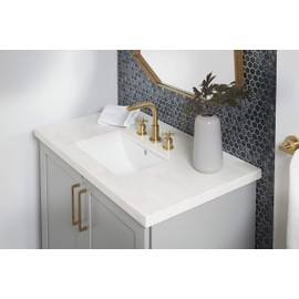 Kingston Brass LB18127 Fauceture Courtyard Undermount Bathroom Sink with Overflow, White