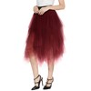 Urban CoCo Women's Sheer Tutu Skirt Tulle Mesh Layered Midi