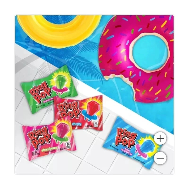 Ring Pop 4 PACK - Ring Pop Kosher Bulk Candy