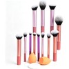 Brochas de Maquillaje Profesional 15 Set,Face Base Set,Maquillaje con Esponja
