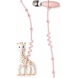 Pack de 2 sujetadores de silicona para cubiertos, juguetes, mordederas y utencilios de bebe. Evita caidas al piso