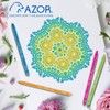 Azor Bolígrafos De Colores Punto Fino .7mm, 10 Piezas +