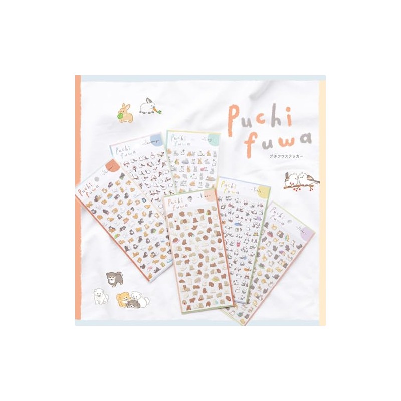 Petit Fuwa Sticker [Bear] Animal Cute 81876