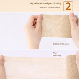 CLSSLVVBN Non-Woven Cohesive Bandage Breathable and Lightweight Skin Friendly Cloth Self Cohesive Bandage Elastic Bandages Easy, Black