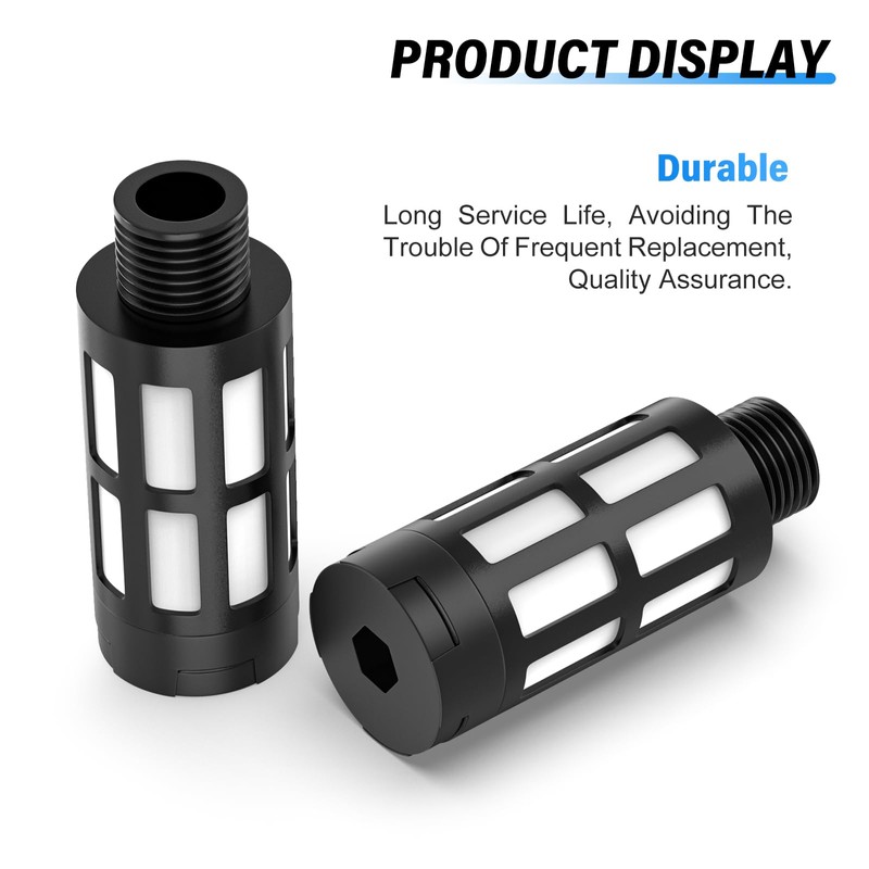 TAILONZ PNEUMATIC 1/4 Inch BSP Plastic Muffler Solenoid Valve Muffler