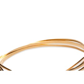 Calibre 18, alambre relleno de oro amarillo 14/20, medio redondo, medio duro, 1,5 m de Craft Wire