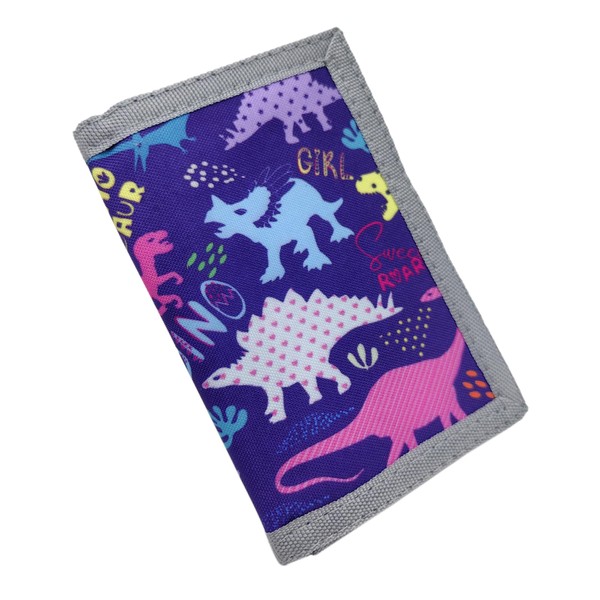 RFID Small Wallet for Kids Printed Trifold Travel Wallet for