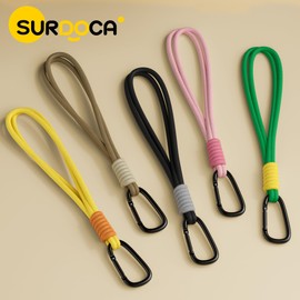 SURDOCA Baby Stroller Hooks, Stroller Clips and Hooks for Diaper Bag, Mommy Bag Hook for Stroller Heavy Duty, Universal Stroller Hanger and Strap
