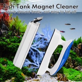 COVVY Magnetic Fish Tank Cleaning Brush Floating Magnetic Aquarium Glass Algae Scrubber Cleaning Brush Water Algae Cleaning Tools (S)