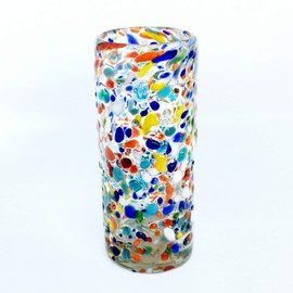 MexHandcraft Multicolor 'Confetti Rocks' 2 oz Tequila shot glasses (set of 6)
