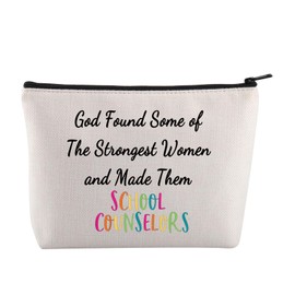 JYTAPP Counselors Bag Counselors Appreciation Gift Counseling Therapist Gift Guidance Counselor Bag With Zipper (Beige)